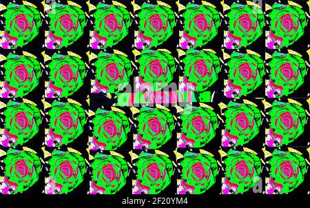 Sfondi testurizzati per banner e pagine web, giochi ecc... Sfondi colorati, con temi floreali ripetitivi. Foto Stock