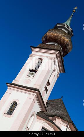 Germania, Baviera, Maria Gern villaggio vicino Berchtesgaden, Chiesa del pellegrinaggio di Maria Gern. Foto Stock