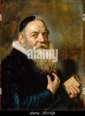 Hendrik Swalmius (1577-1649), teologo olandese, ritratto di Frans Hals, 1639 Foto Stock