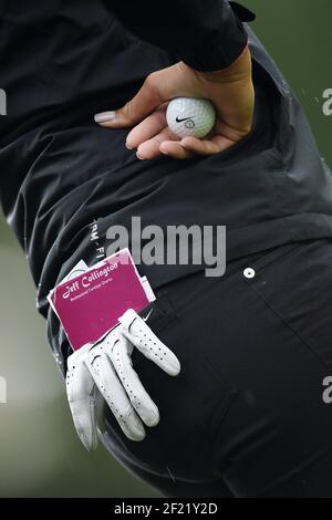 Dettaglio di Cheyenne Woods USA durante il primo round del Campionato LPGA Evian 2016, giorno 4, all'Evian Resort Golf Club, a Evian-Les-Bains, Francia, il 15 settembre 2016. Foto Philippe Millereau / KMSP / DPPI Foto Stock