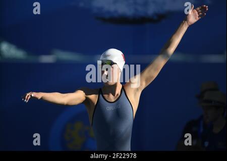 Taylor Ruck (CAN) compete sul backstroke femminile di 200 M durante il Mare Nostrum, riunione internazionale di Canet-en-Roussillon, Francia, il 17-18 giugno 2017 - Foto Stephane Kempinaire / KMSP / DPPI Foto Stock