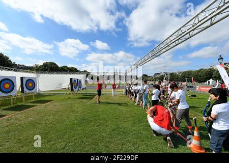 Tiro con l'arco durante le Olimpiadi, a Parigi, Francia, il 23 giugno 2017 - Foto Stephane Kempinaire / KMSP / DPPI Foto Stock