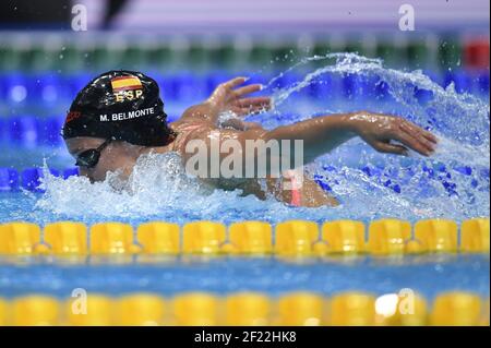 Mireia Belmonte Garcia (ESP) compete e vince la medaglia d'oro alla farfalla femminile da 200 m durante il 17° Campionato Mondiale della FINA, alla Duna Arena, a Budapest, Ungheria, giorno 14, Il 27 luglio 2017, Photo Stephane Kempinaire / KMSP / DPPI Foto Stock