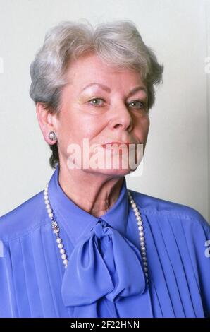 Dagmar Altrichter, deutsche Schauspielerin und Synchronsprecherin, Deutschland 1988. Foto Stock