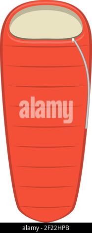 Sacco a pelo per campeggio. Illustrazione Vettoriale