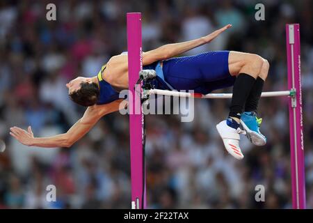 Bohdan Bondarenko (UKR) compete in High Jump Men durante i Campionati del mondo di atletica 2017, allo Stadio Olimpico, a Londra, Regno Unito, giorno 10, Il 13 agosto 2017 - Foto Julien Crosnier / KMSP / DPPI Foto Stock