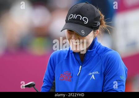 Brittany Altomare compete durante l'ultimo round del Campionato LPGA Evian 2017, all'Evian Resort Golf Club, a Evian-Les-Bains, Francia, il 17 settembre 2017, Foto Philippe Millereau / KMSP / DPPI Foto Stock