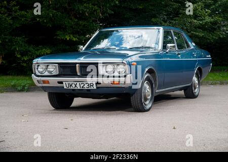 1977 Datsun 200L berlina giapponese Foto Stock