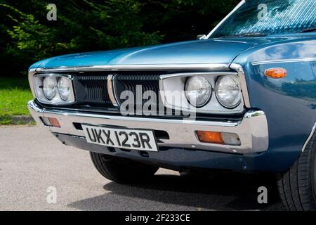 1977 Datsun 200L berlina giapponese Foto Stock