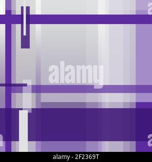 Viola geometrico quadrato, viola scuro e sfondo grigio, motivo a strisce astrattive. Layout copertina Design moderno. Caselle di testo rettangolari. Tecnologia Templ Foto Stock