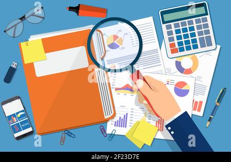 Concetto di documento aziendale Illustrazione Vettoriale