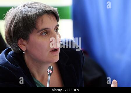 Presidente del Comitato Paralimpico e Sport francese Emmanuelle Assmann in occasione del primo consiglio di amministrazione dell'OCOG Paris 2024, il 2 marzo 2018, a le Bourget, Francia, Foto :Philippe Millereau / KMSP / Parigi 2024 / DPPI Foto Stock