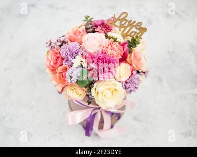 Bel bouquet, fiori diversi Foto Stock