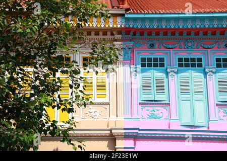 Case dei Peranakans Foto Stock