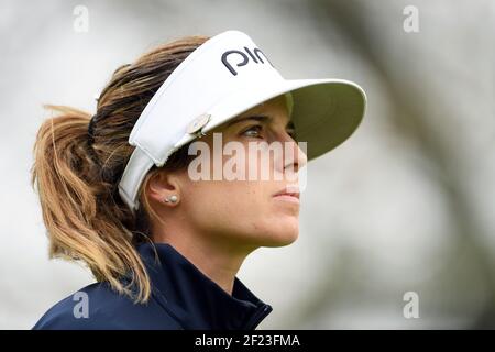 Noemi Jimenez Martin (ESP) compete nel corso del secondo round di Terre Blanche Ladies Open (LET Access Series), a Terre Blanche Hotel Spa Golf Resort, Tourrettes, il 7 aprile 2018 - Foto Philippe Millereau / KMSP / DPPI Foto Stock