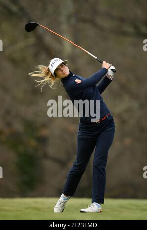 Noemi Jimenez Martin (ESP) compete nel corso del secondo round di Terre Blanche Ladies Open (LET Access Series), a Terre Blanche Hotel Spa Golf Resort, Tourrettes, il 7 aprile 2018 - Foto Philippe Millereau / KMSP / DPPI Foto Stock