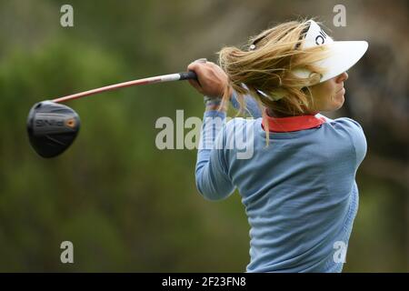 Noemi Jimenez Martin (ESP) compete nel corso del secondo round di Terre Blanche Ladies Open (LET Access Series), a Terre Blanche Hotel Spa Golf Resort, Tourrettes, il 7 aprile 2018 - Foto Philippe Millereau / KMSP / DPPI Foto Stock