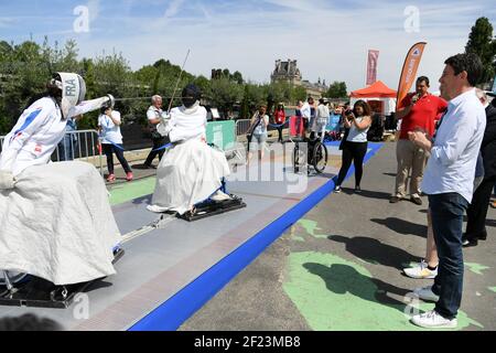 Benjamin Griveaux, Segretario di Stato al primo Ministro, portavoce del Governo durante la Giornata Olimpica 2018, a Parigi, Francia, il 23 giugno 2018 - Foto Philippe Millereau / KMSP / DPPI Foto Stock