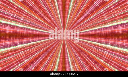 Illustrazione 3D dei raggi al neon multicolore Foto Stock