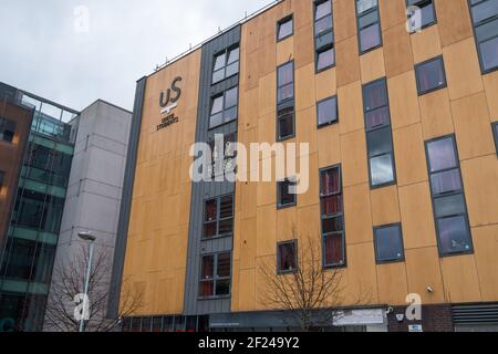 Jennens Court Unite alloggi per studenti a Eastside, Birmingham, Regno Unito Foto Stock