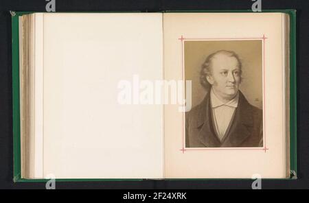 Produzione fotografica di un ritratto di Johann Paul Friedrich Richter, meglio conosciuto come Jean Paul, di Albert Gräfle .. Foto Stock