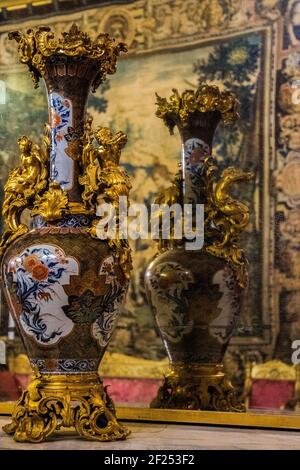 Interno di una casa barocca a Genova Ligury Italia Foto Stock