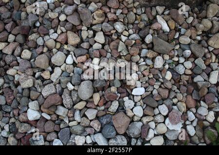 Primo piano di una pila di pietra Foto Stock