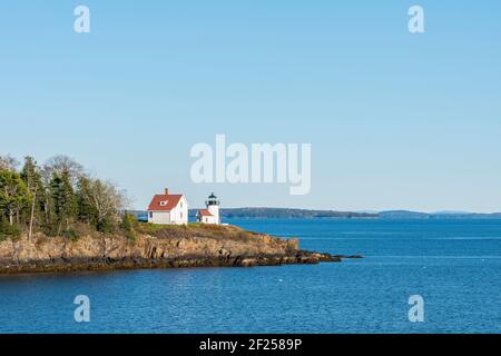 Curtis Island Light a Camden, Maine. Foto Stock