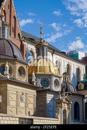La cattedrale del Wawel a Cracovia Polonia Foto Stock