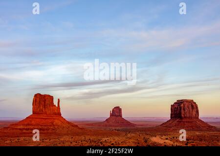 Vista panoramica della Monument Valley USA Utah Foto Stock