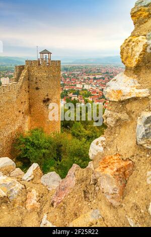 Ohrid, città della Macedonia del Nord, fortezza di tzar samuel Foto Stock