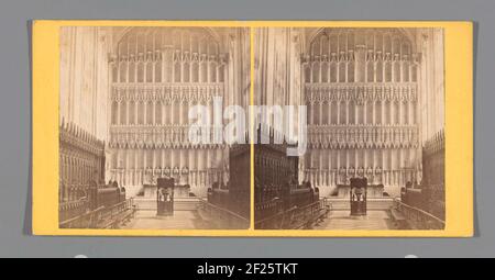 Interno della Cappella del New College di Oxford; New College, Oxford The Chapel Interior, guardando est .. Foto Stock