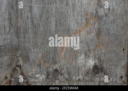 Vecchio sfondo di legno danneggiato grigio Foto Stock