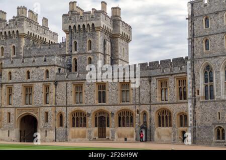 WINDSOR, MAIDENHEAD WINDSOR/UK - LUGLIO 22 : Vista del Castello di Windsor a Windsor, Maidenhead Windsor il 22 Luglio 2018. Uno unico Foto Stock