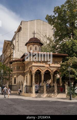 BUCAREST/ROMANIA - 21 SETTEMBRE : Vista esterna della Sinagoga ebraica di Bucarest Romania il 21 settembre 2018. Non identificato Foto Stock