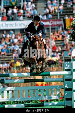 Giochi equestri mondiali, Stoccolma, 1990 Foto Stock