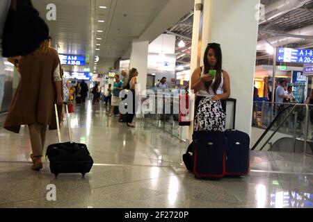 Aeroporto Internazionale di Atene Eleftherios Venizelos è il più grande aeroporto internazionale della Grecia, che serve la città di Atene e la regione di Attica Foto Stock