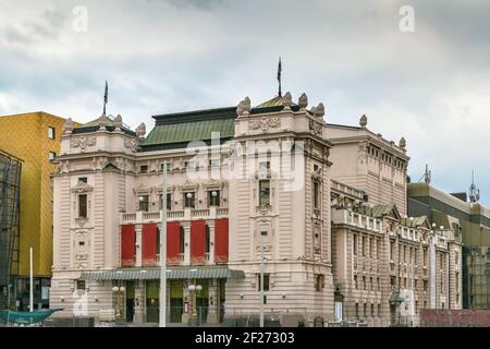 Teatro Nazionale di Belgrado, Serbia Foto Stock