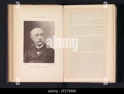 Ritratto di Alexandre-Edmond Becquerel; Alexandre-Edmond Becquerel 1820-1891 .. Foto Stock