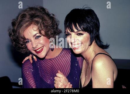 Liz Taylor Liza Minnelli 1978 Foto di Adam Scul/PHOTOlink Foto Stock