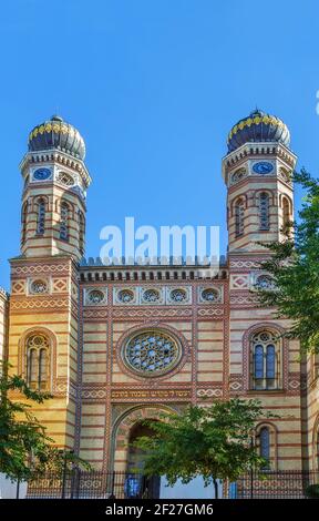 Grande Sinagoga, Budapest, Ungheria Foto Stock