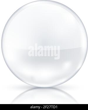 Badge Vector White isolato sul pavimento dello specchio Illustrazione Vettoriale