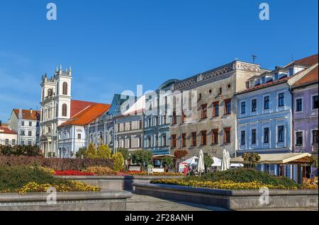 Piazza SNP in Banska Bystrica, Slovacchia Foto Stock