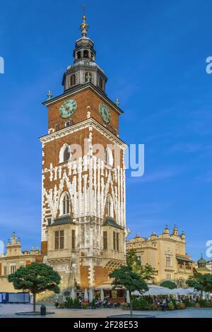 Town Hall Tower, Cracovia in Polonia Foto Stock