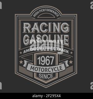 Etichetta vintage con composizione scritta Illustrazione Vettoriale