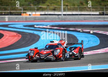 28 LAFARGUE Paul (fra), CHATIN Paul Loup (fra), ROJAS Mémo (mex), Team Idec Sport Oreca Gibson, azione in occasione dell'ELMS European le Mans Series 2019 sul circuito Paul Ricard, le Castellet France, dal 11 al 14 aprile - Foto Marc de Mattia/DPPI Foto Stock