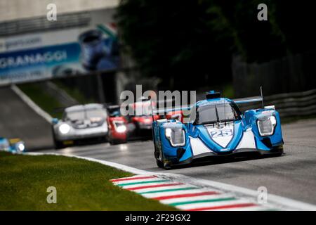 25 PATTERSON Mark (usa), FALB Jonh (usa), PIZZITOLA Andrea (fra), Team Algarve Pro Racing Oreca 07 Gibson, azione nel corso del Campionato europeo FIA le Mans Series ELMS 2019 4 ore a Monza, Italie, dal 10 al 12 maggio - Foto Clement Marin/DPPI Foto Stock