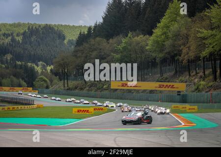 Inizio della gara durante il Campionato Mondiale FIA WEC 2019 Endurance, 6 ore di Spa dal 2 al 4 maggio, a Spa Francorchamps, Belgio - Foto Alexandre Guillaumot / DPPI Foto Stock