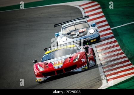 51 PIER GUIDI Alessandro (ita), NIELSEN Nicklas (dnk), LAVERGNE Fabien (fra), Luzich Racing, Ferrari 488 GTE Evo, azione durante la ELMS European le Mans Series 2019, 4 ore di Portogallo dal 25 al 27 ottobre a Portimao - Foto Paulo Maria / DPPI Foto Stock