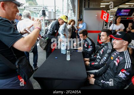 17 DAVIES Shae, PETIT Paul, MACDOWALL Paul, Audi R8 LMS Team WRT, totale, nel corso del campionato 2019 Blancpain Endurance Series 24 ore di Spa, dal 24 al 28 luglio, Spa Francorchamps, Belgio - Foto Frederic le Floc'h/DPPI Foto Stock